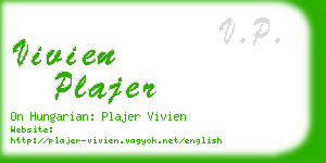 vivien plajer business card